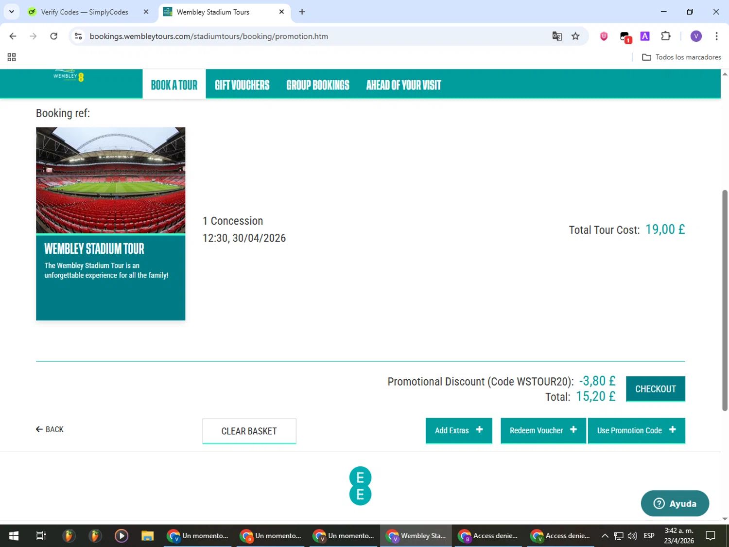 WembleyTours coupon code tested September 2026 – Coupons Scout