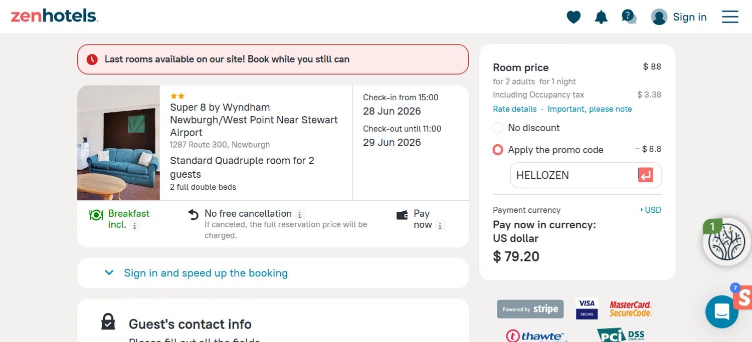 Zen Hotels coupon code tested September 2026 – Coupons Scout