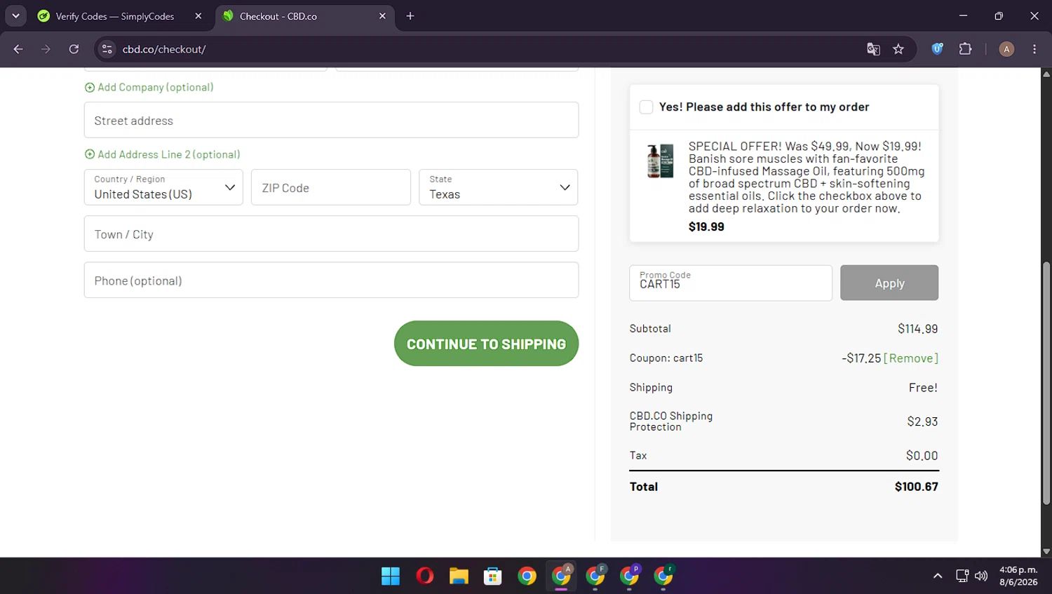 cbdMD coupon code tested July 2026 – Coupons Scout