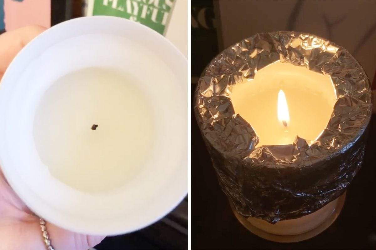 How to fix candle tunneling - illustrating the common problem with luxury candles