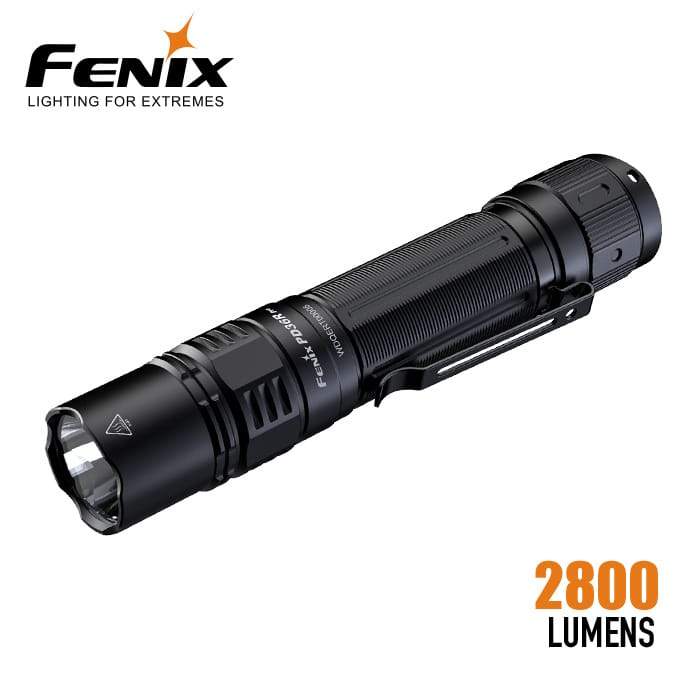 Fenix PD36R Pro USB-C rechargeable tactical flashlight with 2800 lumens output and dual switches
