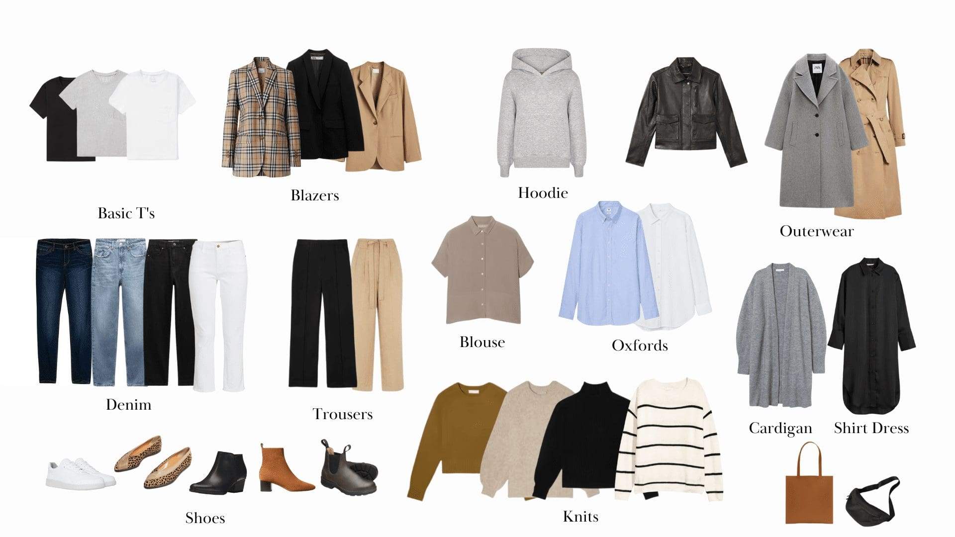 Capsule wardrobe basics and essentials for building a minimalist wardrobe