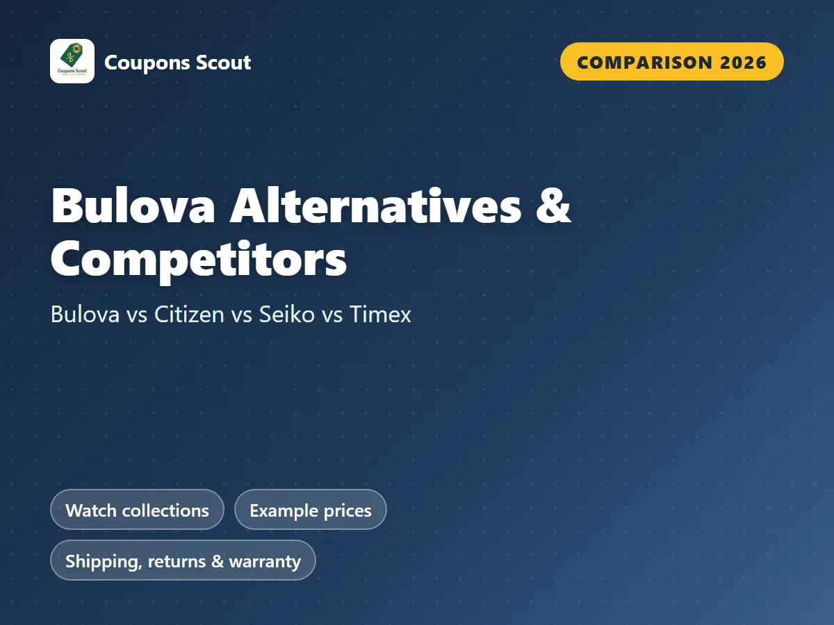Bulova vs Citizen vs Seiko vs Timex watch brands comparison cover for 2026 by Coupons Scout
