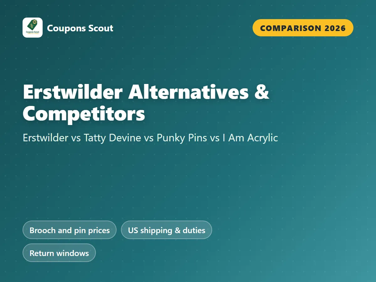 Erstwilder alternatives and competitors 2026 cover by Coupons Scout