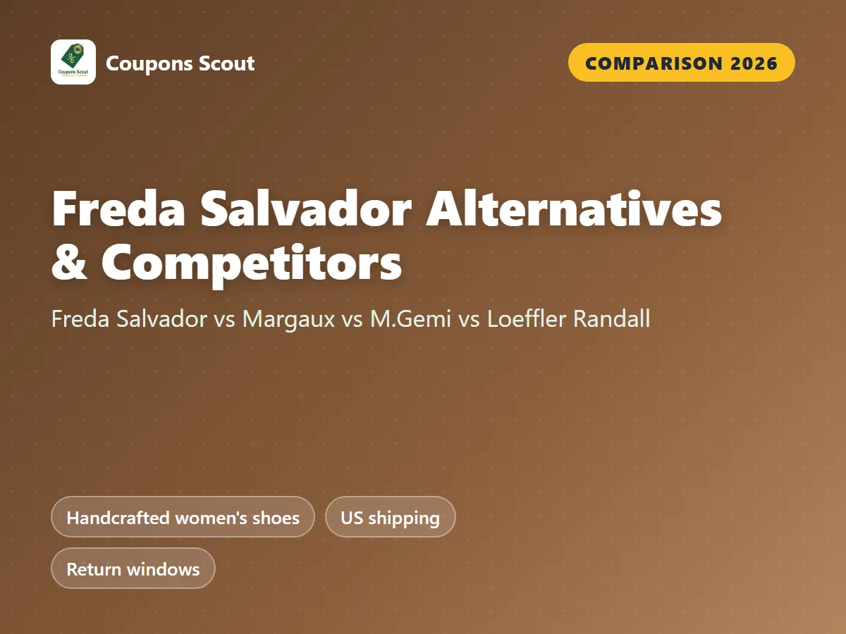 Freda Salvador vs Margaux vs M.Gemi vs Loeffler Randall women's shoe comparison cover for 2026 by Coupons Scout