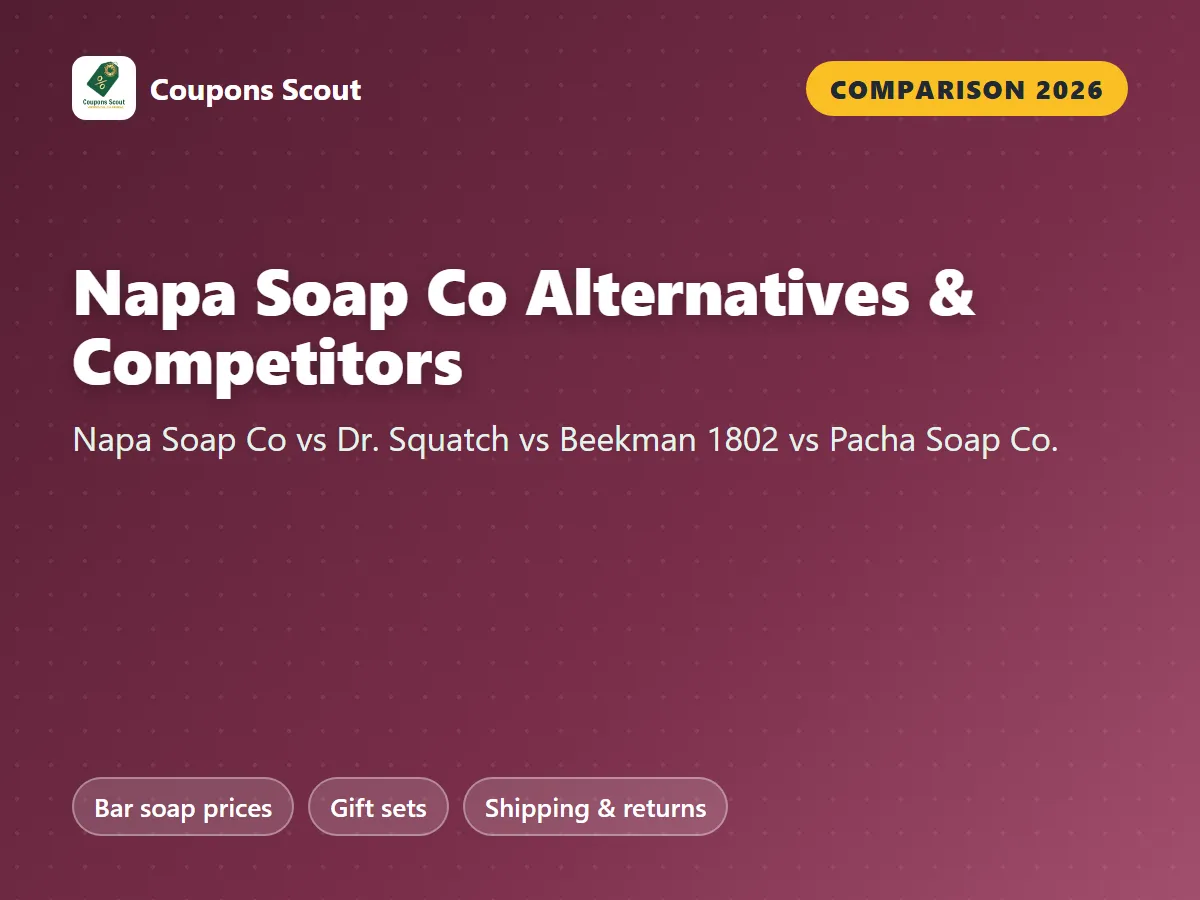Napa Soap Co alternatives and competitors 2026 cover by Coupons Scout