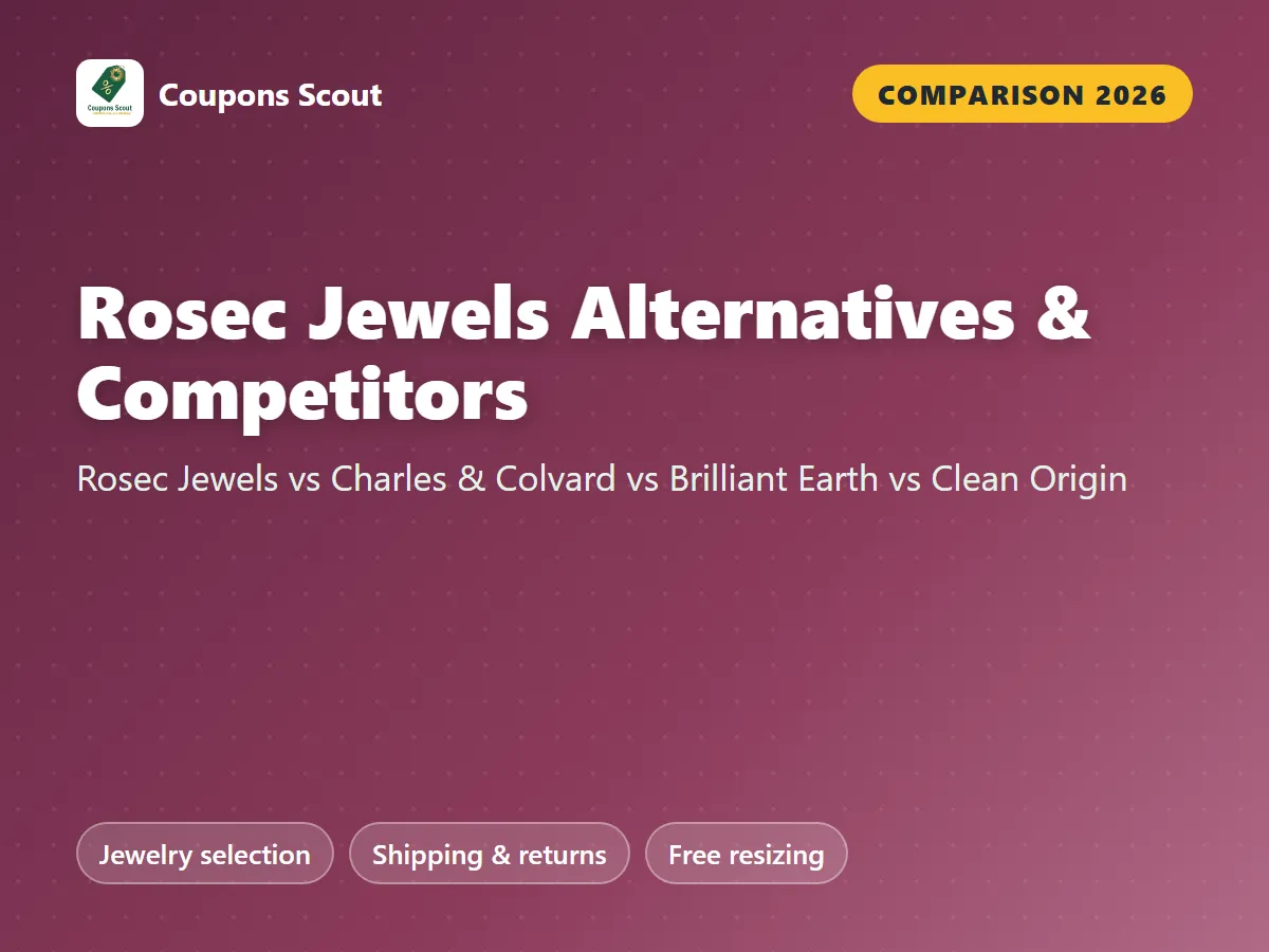 Rosec Jewels alternatives and competitors 2026 cover by Coupons Scout