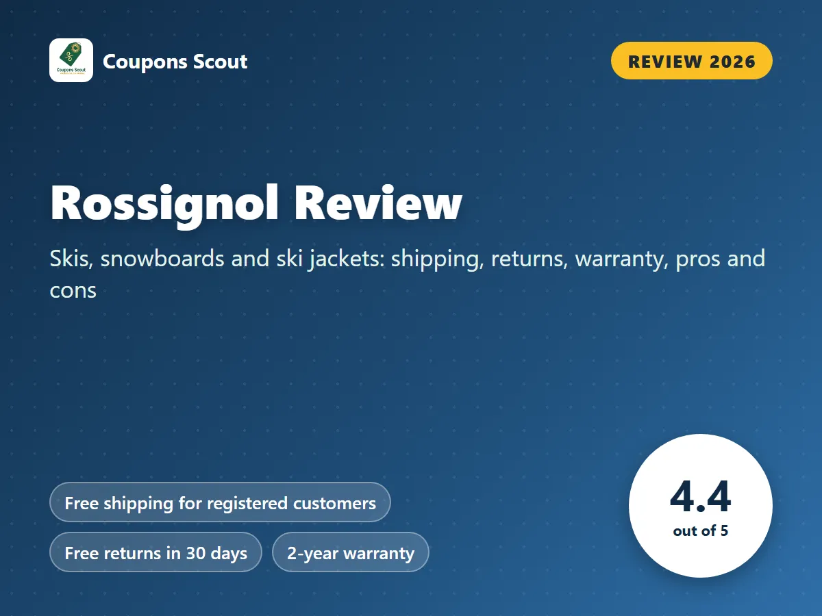 Rossignol review 2026 cover with score 4.4 out of 5 by Coupons Scout