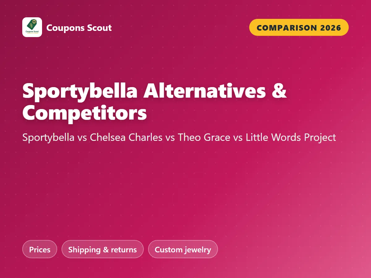 Sportybella vs Chelsea Charles vs Theo Grace vs Little Words Project comparison cover for 2026 by Coupons Scout