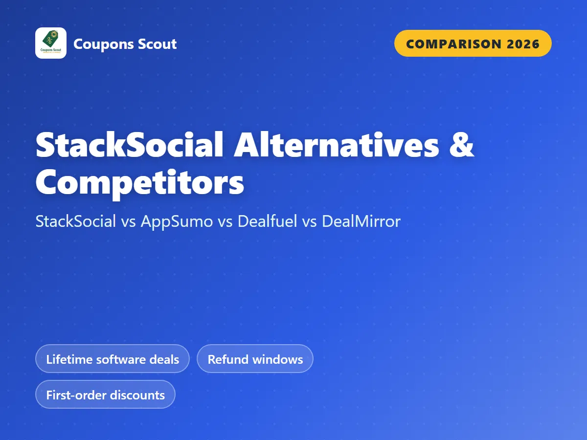 StackSocial alternatives and competitors 2026 cover by Coupons Scout