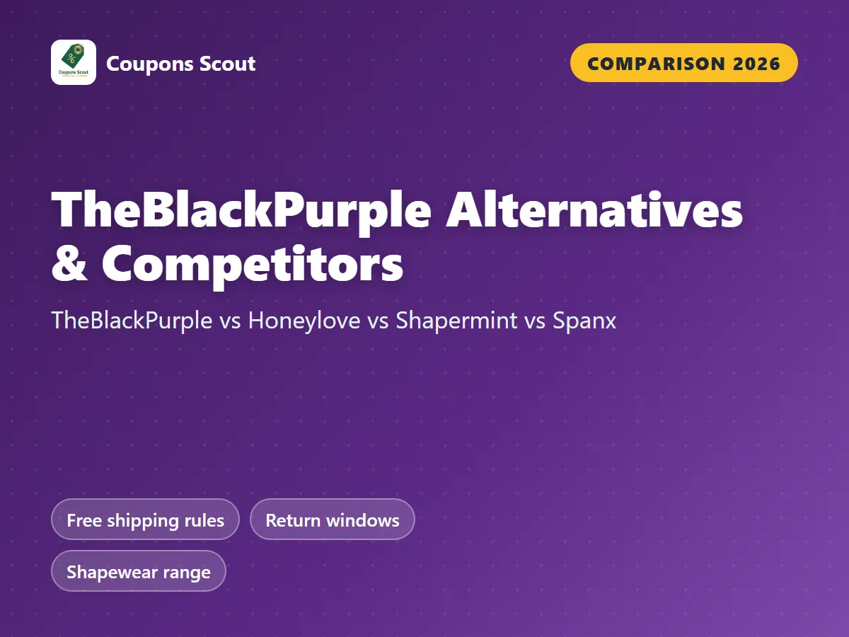 TheBlackPurple alternatives and competitors 2026 cover by Coupons Scout