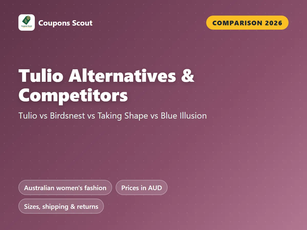 Tulio vs Birdsnest vs Taking Shape vs Blue Illusion women's fashion comparison cover for 2026 by Coupons Scout