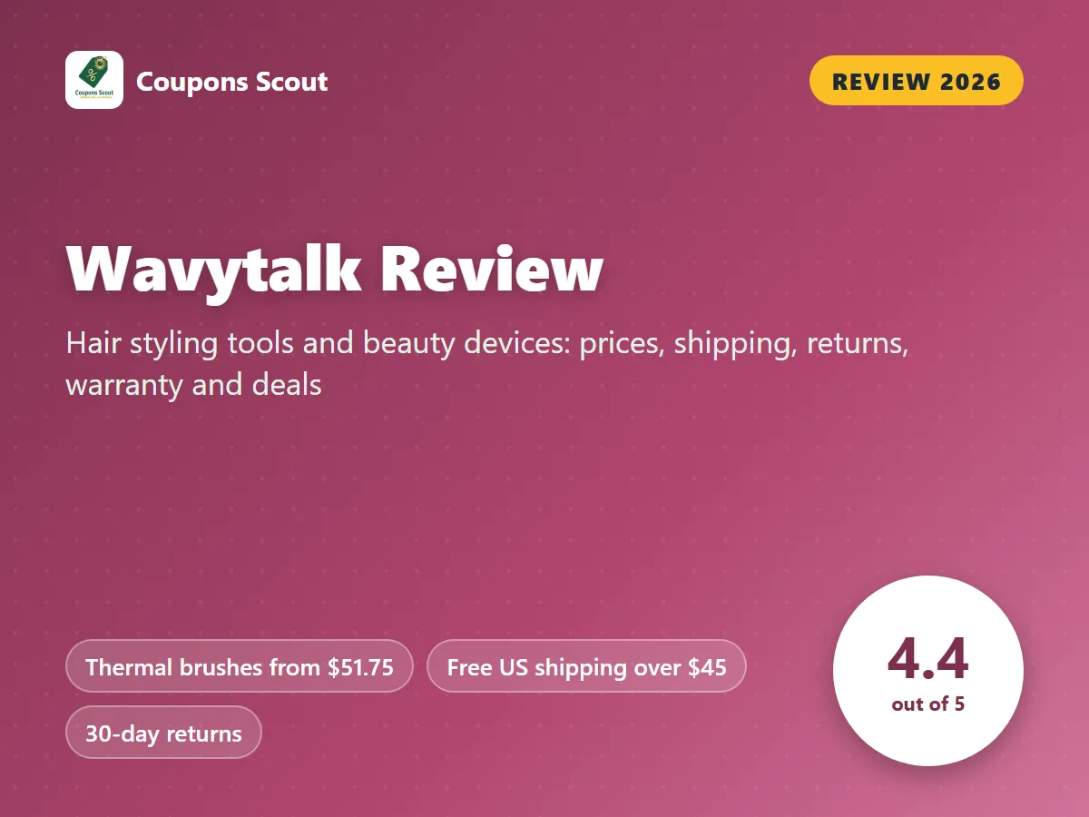Wavytalk review 2026 cover with score 4.4 out of 5 by Coupons Scout