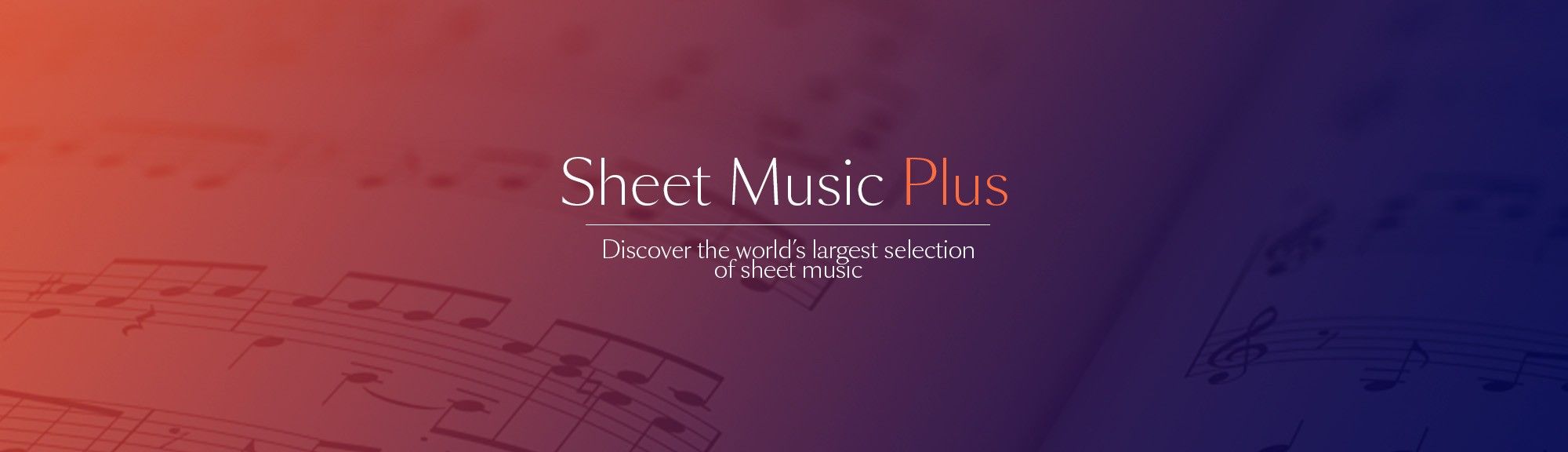 Sheet Music Plus Banner